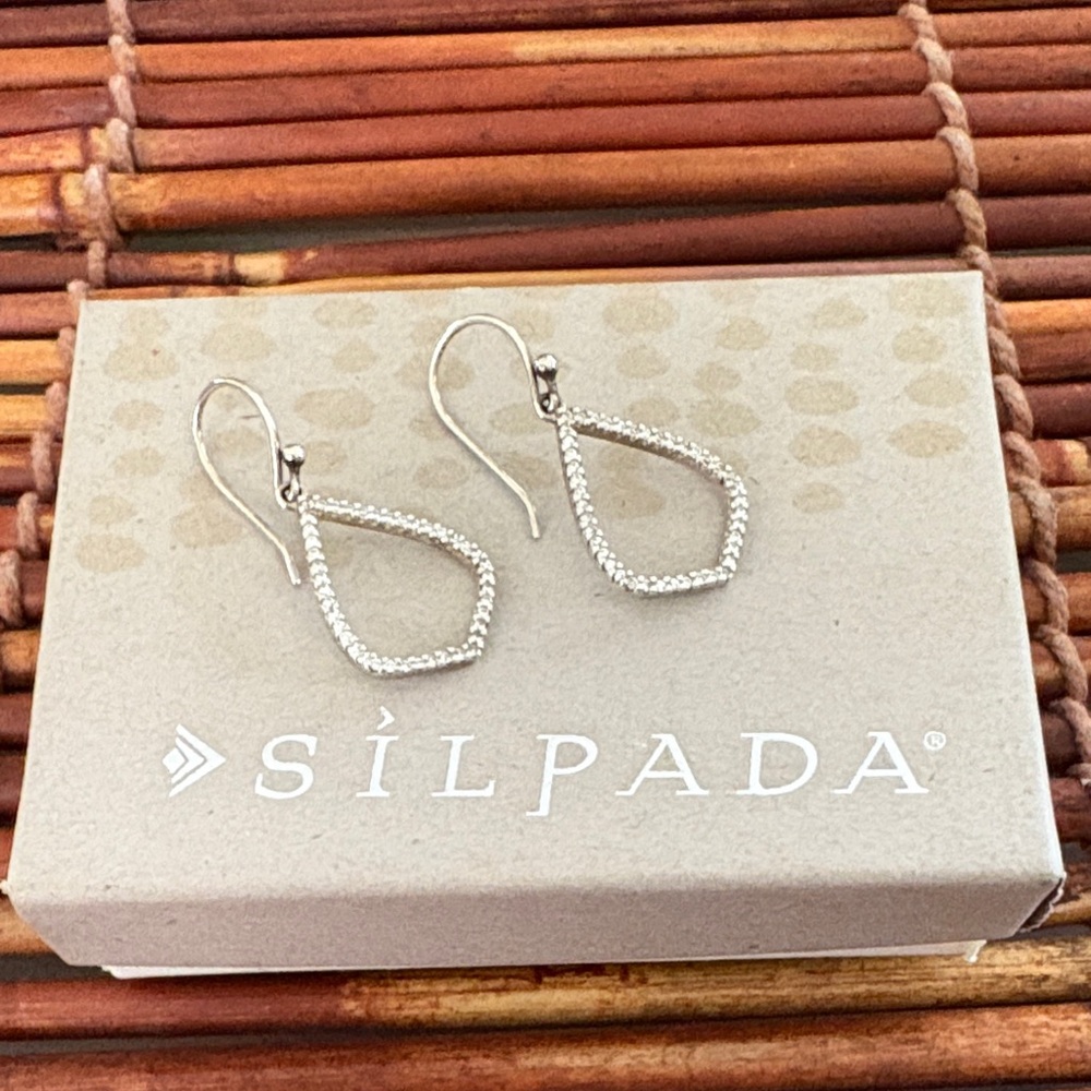 Silpada Silver Teardrop Earrings